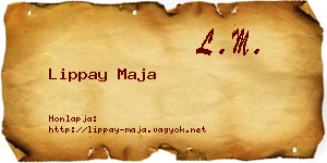 Lippay Maja névjegykártya